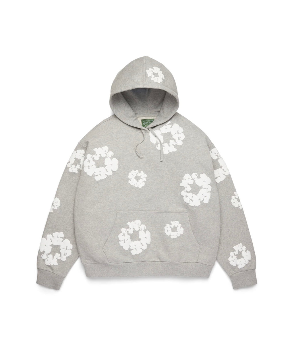 COTTON WREATH HOODIE GREY