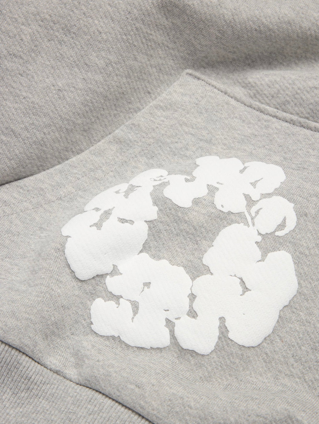 COTTON WREATH HOODIE GREY