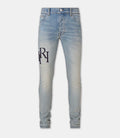 STAGGERED EMBROIDERED LOGO AMIRI JEAN