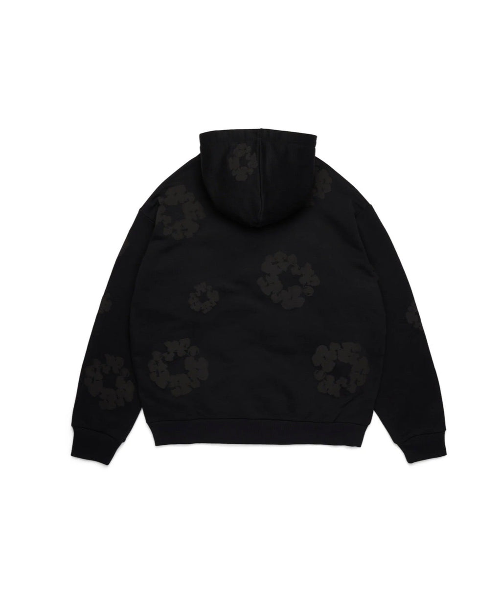 COTTON WREATH HOODIE BLACK